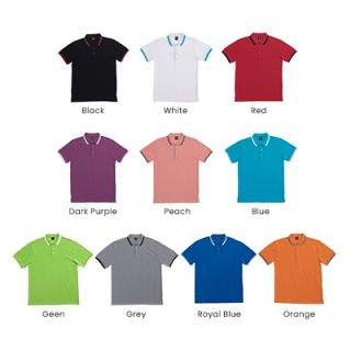 OS CVC Honeycomb Tipped Collar & Cuff 230gsm Polo Shirt V6
