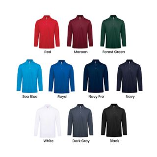 OS Quick Dry CVC Long Sleeve 200gsm Polo Shirt