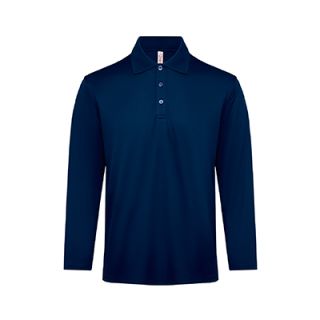 OS Quick Dry CVC Long Sleeve 200gsm Polo Shirt 04