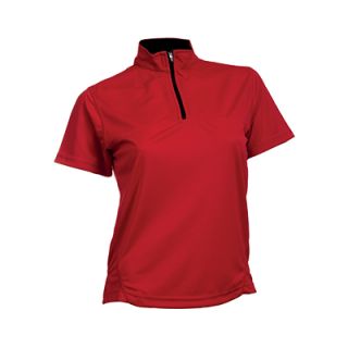 OS Quick Dry Female Microfiber Half-Zip 170gsm Mock Neck Shirt 03