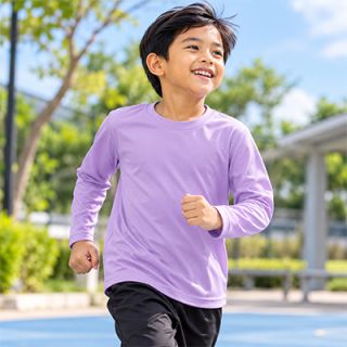 OS Quick Dry Kid Microfiber Eyelet Long Sleeve 160gsm T-Shirt