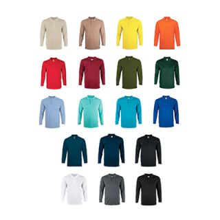 OS Quick Dry Microfiber Eyelet Long Sleeve 160gsm Polo Shirt 04