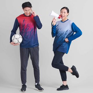 OS Quick Dry Sublimation Mini Eyelet Long Sleeve 150gsm T-Shirt