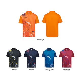 OS Quick Dry Sublimation Mini Eyelet 150gsm Polo Shirt 03