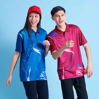 OS Quick Dry Sublimation Mini Eyelet 150gsm Polo Shirt