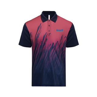 OS Quick Dry Sublimation Mini Eyelet 150gsm Polo Shirt V2
