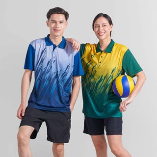 OS Quick Dry Sublimation Mini Eyelet 150gsm Polo Shirt V2