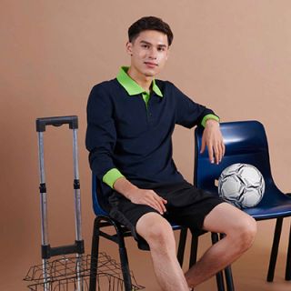 OS Single Jersey TC Long Sleeve 190gsm Polo Shirt V2