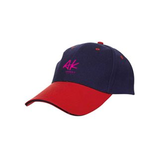OS Two Tone Baseball Cotton Brush Cap 200g 6 Panel 01