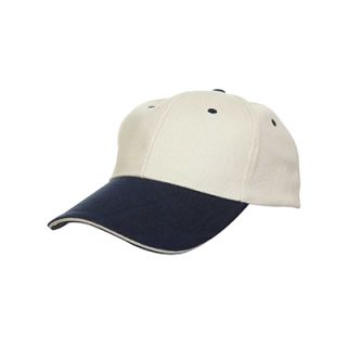 OS Two Tone Baseball Cotton Brush Cap 200g 6 Panel 03