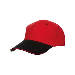 OS Two Tone Baseball Cotton Brush Cap 200g 6 Panel 04