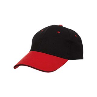 OS Two Tone Baseball Cotton Brush Cap 200g 6 Panel 06