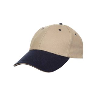 OS Two Tone Baseball Cotton Brush Cap 200g 6 Panel 07