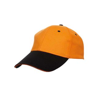 OS Two Tone Baseball Cotton Brush Cap 200g 6 Panel 08