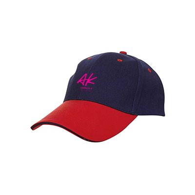 OS Two Tone Baseball Cotton Brush Cap 200g 6 Panel