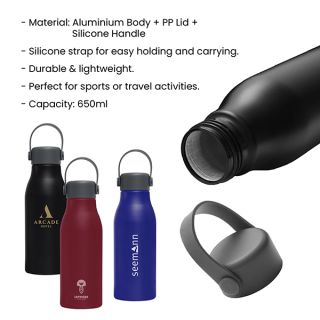 OUTFIT Aluminium Bottle with Handle - 650ml 08