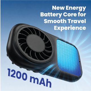 PACKED Handheld Mini Fan with Strap - 1200mAh 06