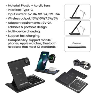 PHANTOM 3 in 1 Wireless Charger Station 10
