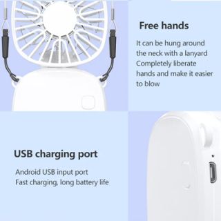 POCKET Foldable Mini Fan with Lanyard - 300mAh 05