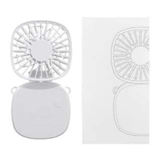 POCKET Foldable Mini Fan with Lanyard - 300mAh 06