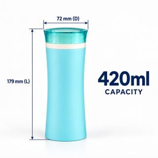 PP Dual Layer Insulated Vacuum Mug - 420ml 07