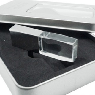 Premium Crystal USB Memory Drive with LED Light - 4GB 03