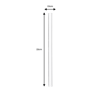 Premium Glass Straw (15x220) with Straw Felt Pouch Set 07