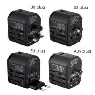 Premium Travel Adapter Dual USB Hub with Smart Charge 2.4A 07