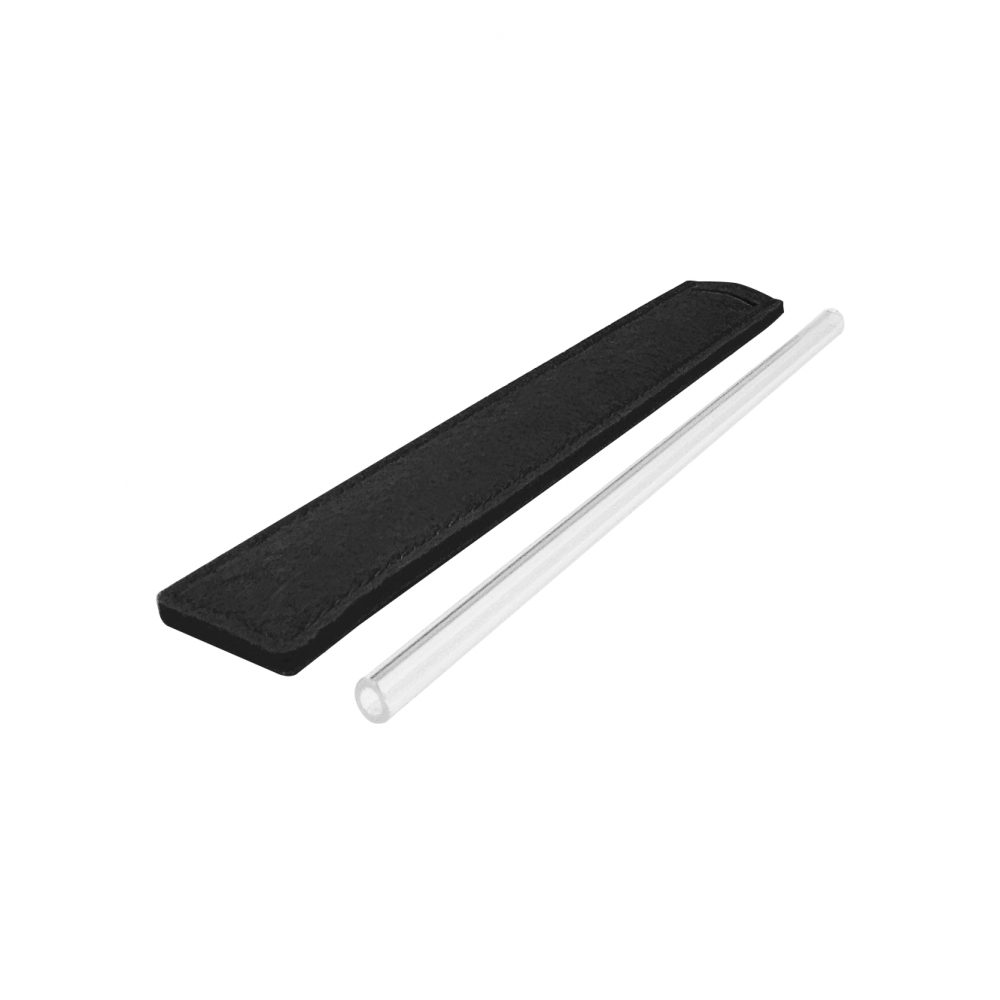 Premium Glass Straw (8×220) with Straw Felt Pouch Set 04