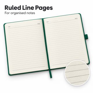 PU Fabric Hard Cover A5 Notebook with Pen Loop 05
