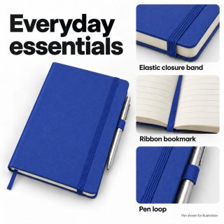 PU Fabric Hard Cover A5 Notebook with Pen Loop 03