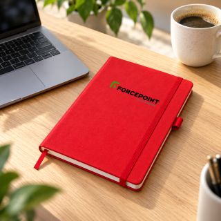 PU Fabric Hard Cover A5 Notebook with Pen Loop 02