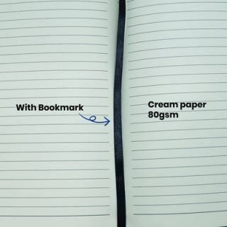 PU Fabric Hard Cover A5 Notebook with Pen Loop 04