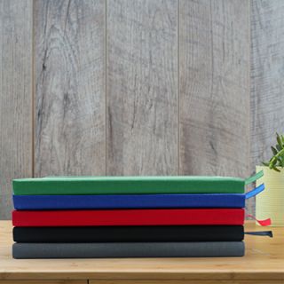 PU Fabric Hard Cover A5 Notebook with Pen Loop 07