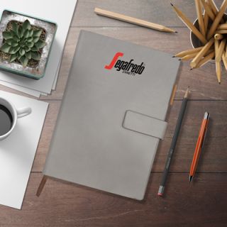 PU Magnetic Hard Case A5 Notebook with Pen Loop 04
