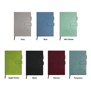 PU Magnetic Hard Case A5 Notebook with Pen Loop 09