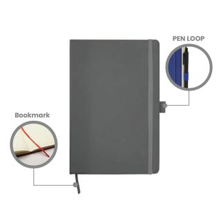 PU Texture A5 Notebook with Pen Loop 03