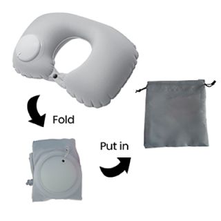 PUMP UP Polyester Inflatable Travel Pillow 08