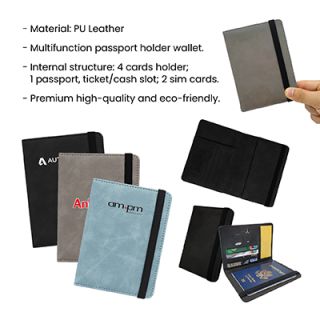 RFID Leather Travel Passport with Cards Holder 11