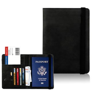 RFID Leather Travel Passport with Cards Holder 03
