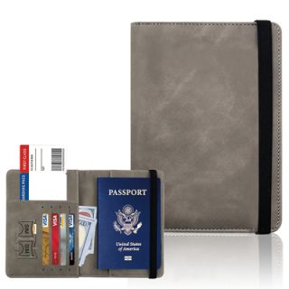 RFID Leather Travel Passport with Cards Holder 04