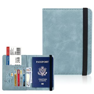 RFID Leather Travel Passport with Cards Holder 06