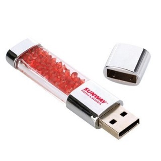 Rhinestone Crystal USB Flash Drive - 16GB 03