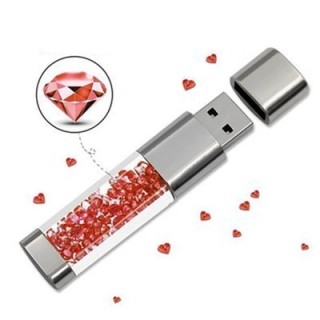 Rhinestone Crystal USB Flash Drive - 16GB 06