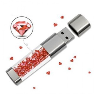 Rhinestone Crystal USB Flash Drive - 8GB 06