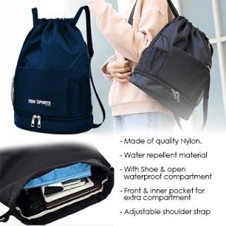 ROX Polyester Oxford Fashion Drawstring Bag 12