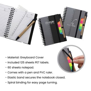 RULER Eco-Notebook Pen with Strap 09