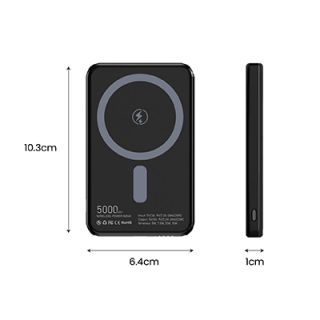 SLIM Magnetic 15W Wireless Power Bank - 5000mAh 10