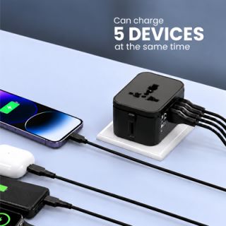 SMART Travel Adapter 2 Type-C 20W PD + 2 USB Charger 04