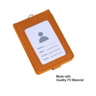 Smooth PU ID Holder Flip Open Wallet 03